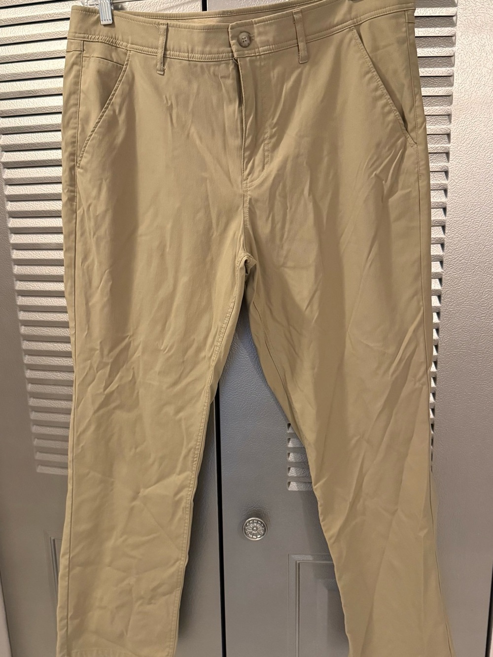 Weatherproof Men's Khaki/Tan Straight-Leg Chinos